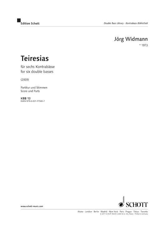 Teiresias - Score and Parts