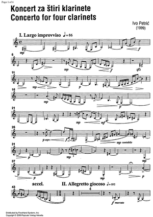 Concerto - Bass Clarinet