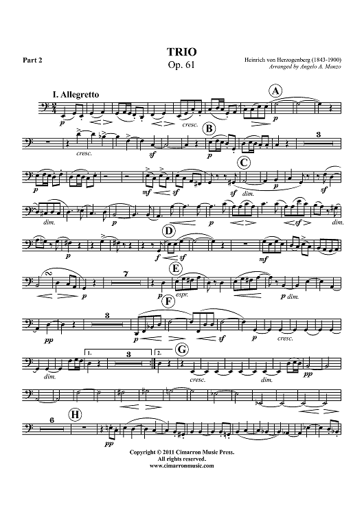 Trio, Op. 61 - Part 2