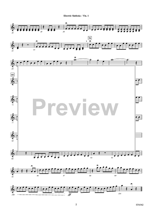 Electric Sinfonia - Violin 1 Electric Sinfonia - Violin 1