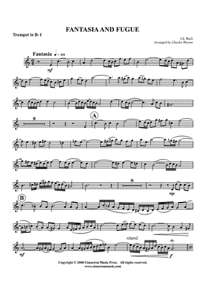 Fantasia and Fugue - Trumpet 1 in Bb