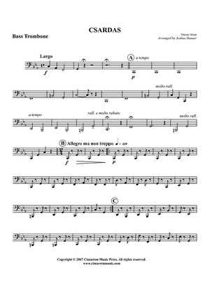 Csardas - Bass Trombone