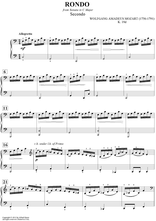 Rondo from Sonata in C Major