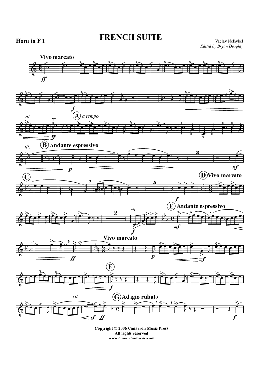 French Suite - Horn 1 in F