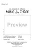 Music for Three, Collection No. 9, Musica de Mexico - Part 2 Flute, Oboe or Violin