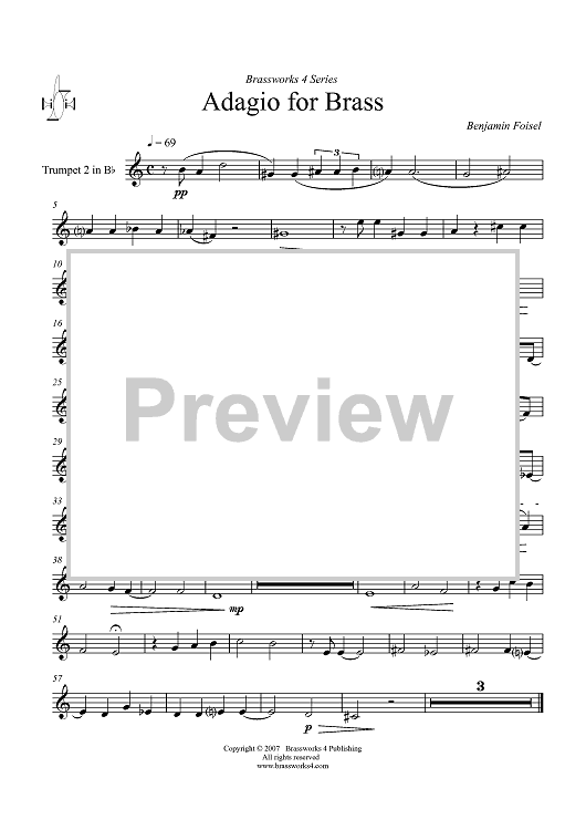 Adagio for Brass - Trumpet 2 in B-flat