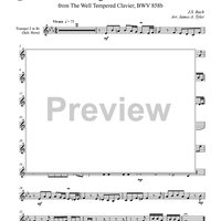 Fugue XIII from "The Well Tempered Clavier", BWV858b - Trumpet in B-flat (opt. Horn)