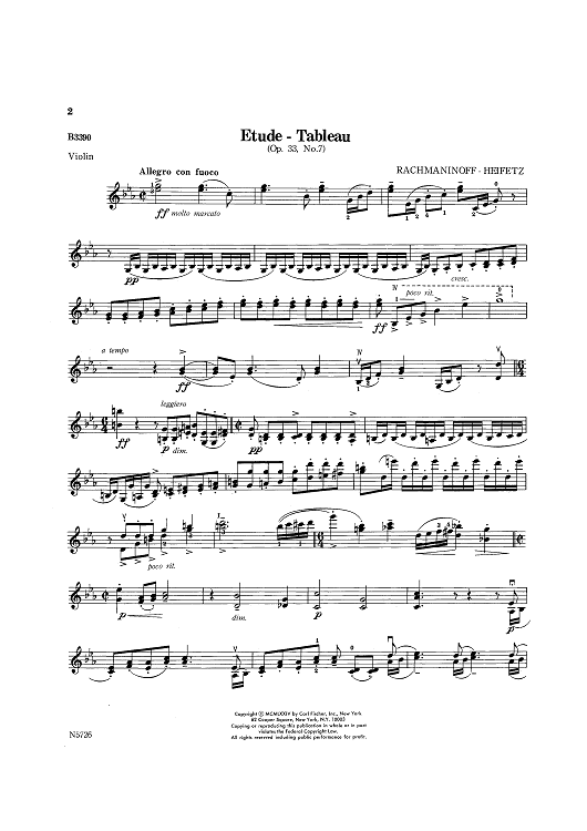 Etude-Tableau (Op. 33, No. 7)