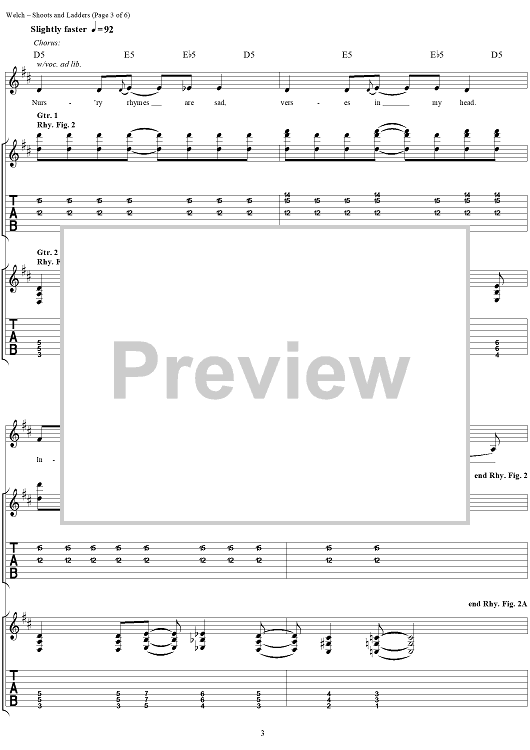 Shoots and Ladders" Sheet Music by Korn for Guitar Tab/Vocal Sheet Music Now