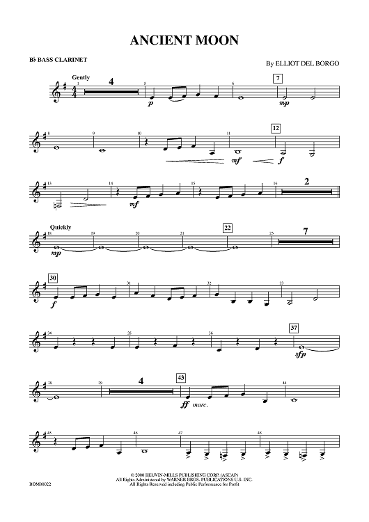 Ancient Moon - B-flat Bass Clarinet
