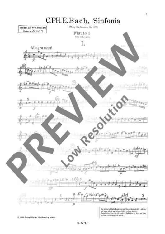 Gradus ad Symphoniam Beginner's level in D major - Flute Ii (ad Lib.)