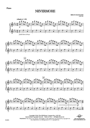 Nevermore - Piano