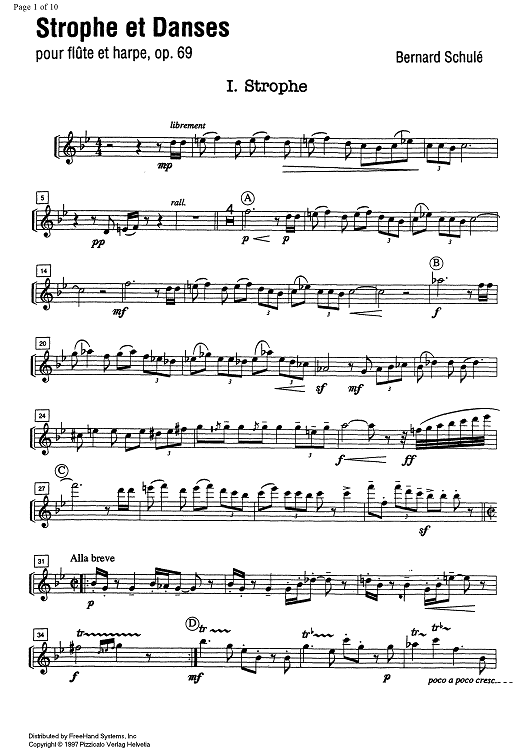 Strophe et Danses Op.69 - Flute