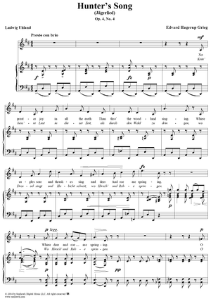 Hunter's Song, Op. 4, No. 4