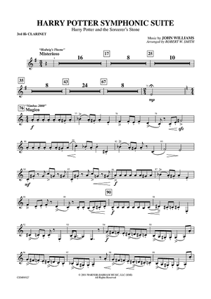 Harry Potter Symphonic Suite - B-flat Clarinet 3