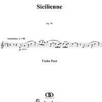 Sicilienne - Violin