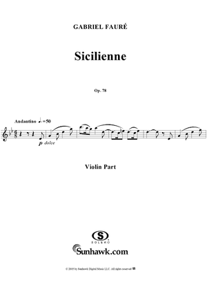 Sicilienne - Violin