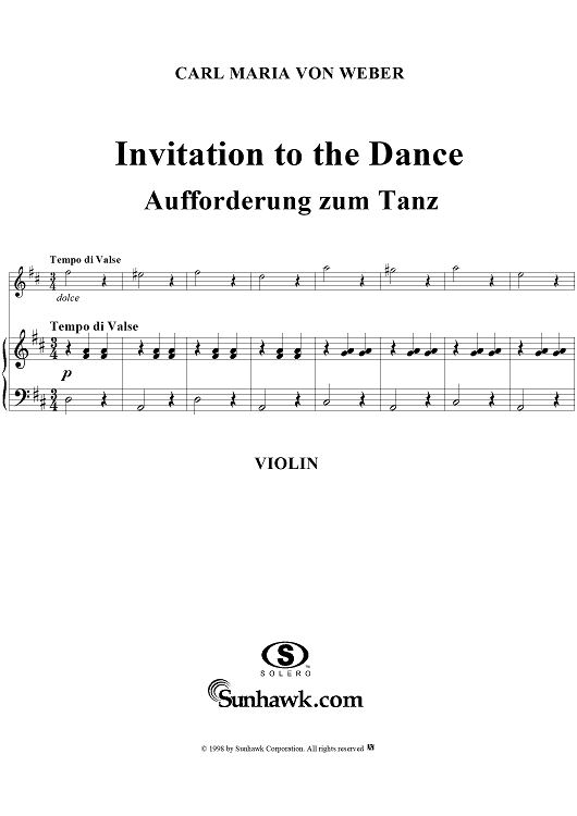 Invitation to the Dance - Violin