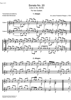 Sonata No.20 Libro  3 No.46-50