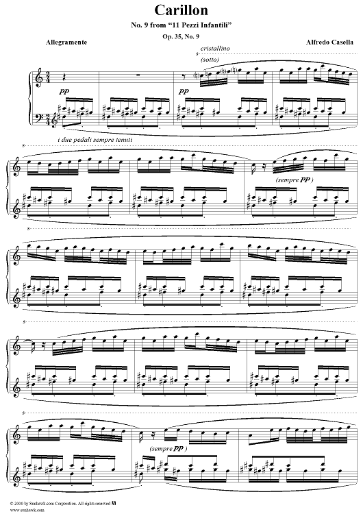 11 Pezzi Infantil, No 9: Carillon