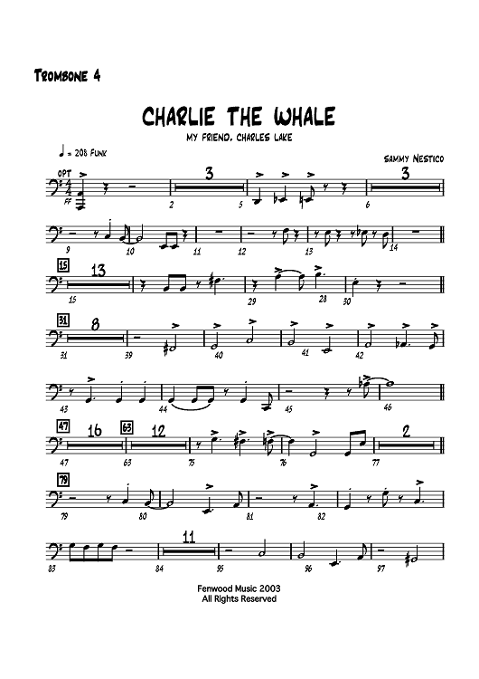 Charlie the Whale - Trombone 4