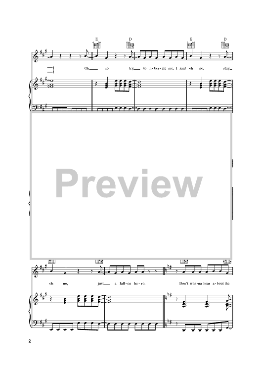 Peanuts" Sheet Music by The Police for Piano/Vocal/Chords Sheet Music Now