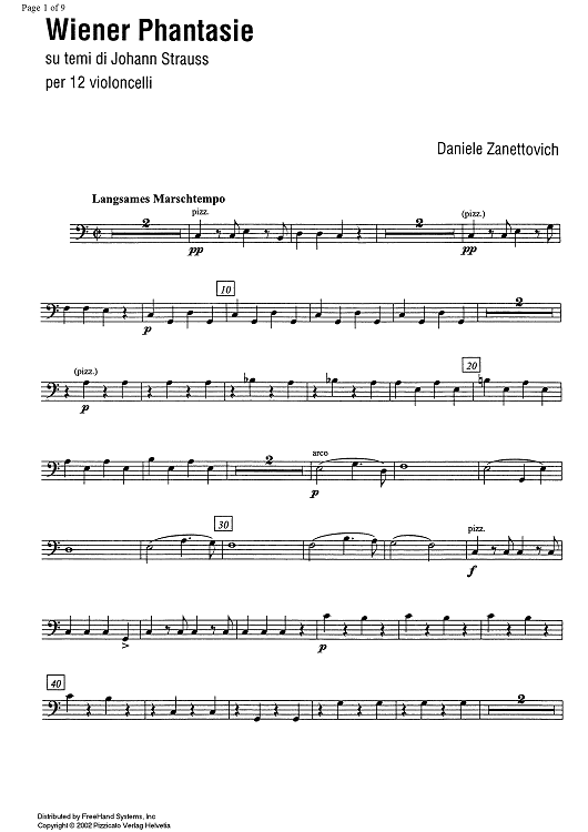 Wiener Phantasie - Cello 10