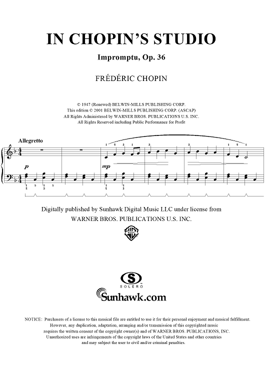 In Chopin's Studio (Impromptu, Op. 36)