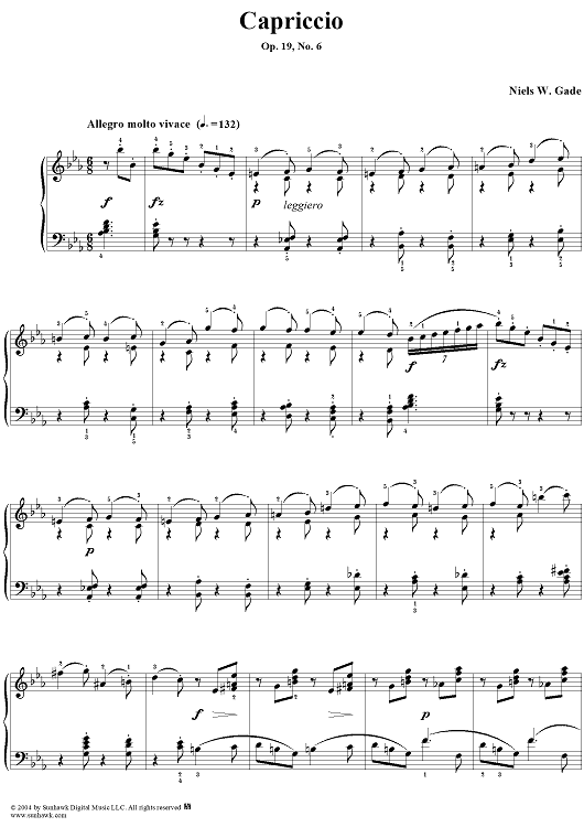 Capriccio, Op. 19, No. 6