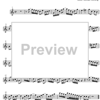 Three Part Sinfonia No.14 BWV 800 Bb Major - B-flat Soprano Saxophone