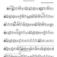 Wachet Auf - Chorale from Cantata #140 - Part 2 Viola