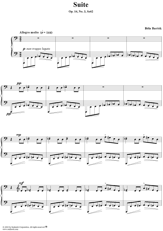 Op. 14, Movement 3:  Allegro molto