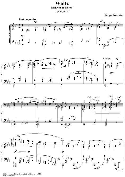 Waltz, Op. 32, No. 4