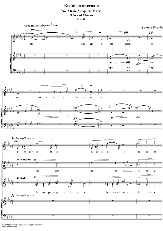 Requiem Mass, op. 89, no. 2:  Requiem aeternam