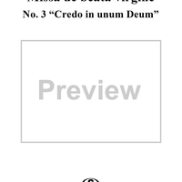 Missa de beata virgine: No. 3. Credo in unum Deum