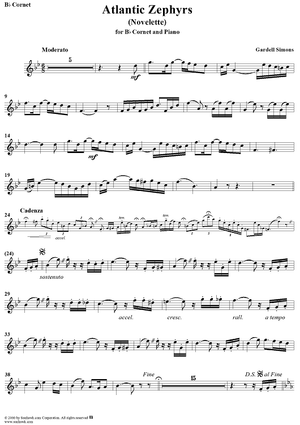 Atlantic Zephyrs (Novelette) - Cornet or Trumpet