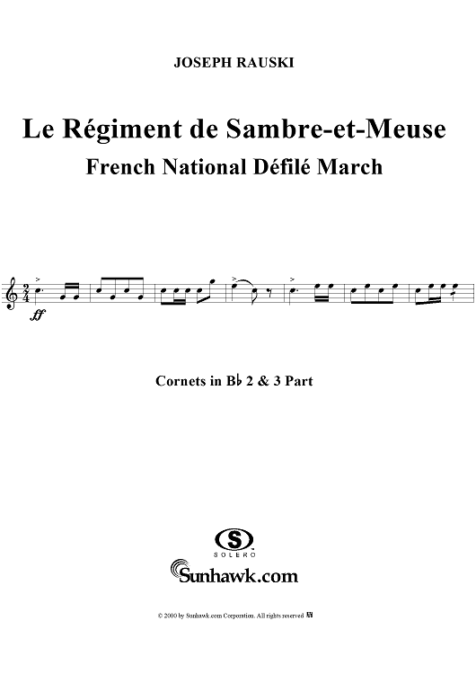 Le Régiment de Sambre-et-Meuse - Cornets 2 & 3