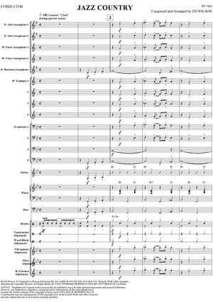 Jazz Country - Conductor's Score