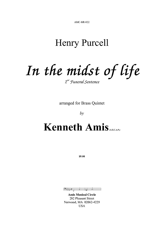 In the midst of life (2nd Funeral Sentence) - Introductory Notes