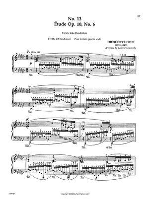 No. 13 - Étude Op. 10, No. 6