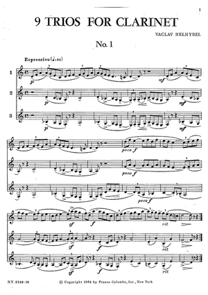 9 Trios for Clarinet