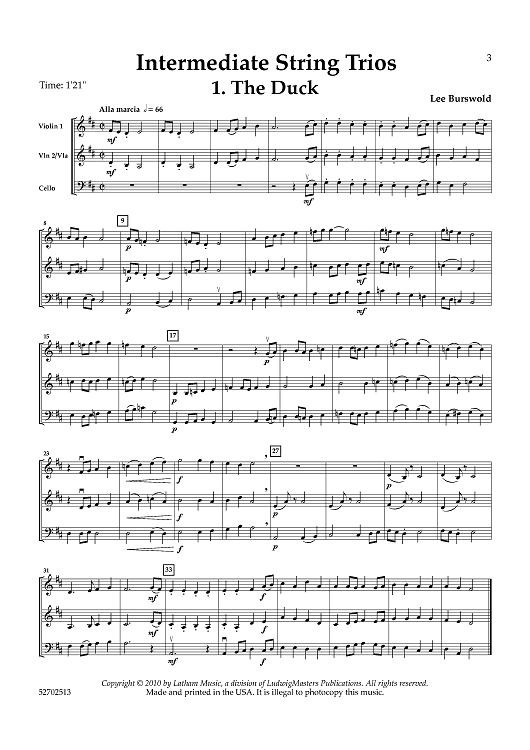 Intermediate String Trios - Score