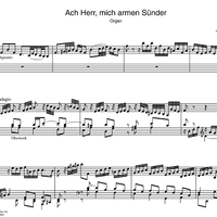 Ach Herr, mich armen Sunder BWV 742