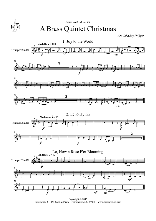 A Brass Quintet Christmas - Trumpet 2 in B-flat