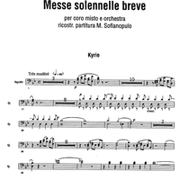 Messe solennele breve - Bassoons