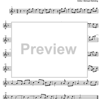 Three Part Sinfonia No. 5 BWV 791 Eb Major - B-flat Soprano Saxophone