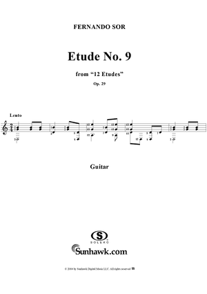 Twelve Etudes, Op. 29, No. 9: Lento