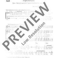 Zigeunertanz - Score