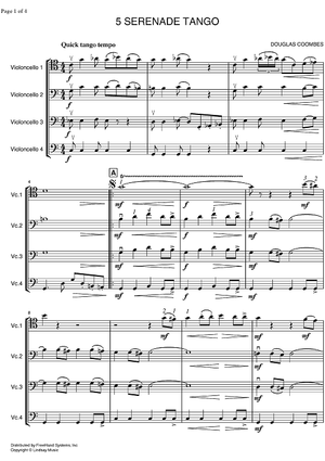 Serenade Tango - Score