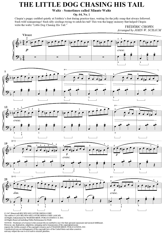 The Little Dog Chasing His Tail (Waltz, Op. 64, No. 1)